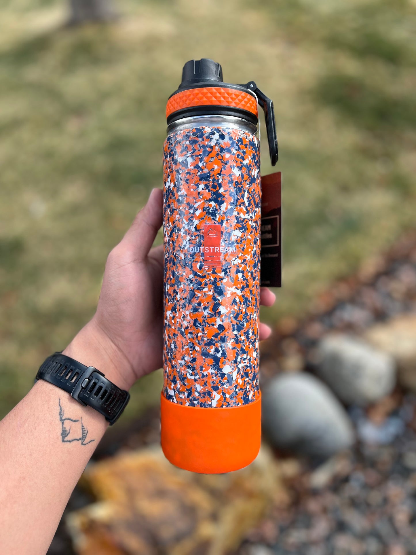 Mile High Blue and Orange Water Bottle