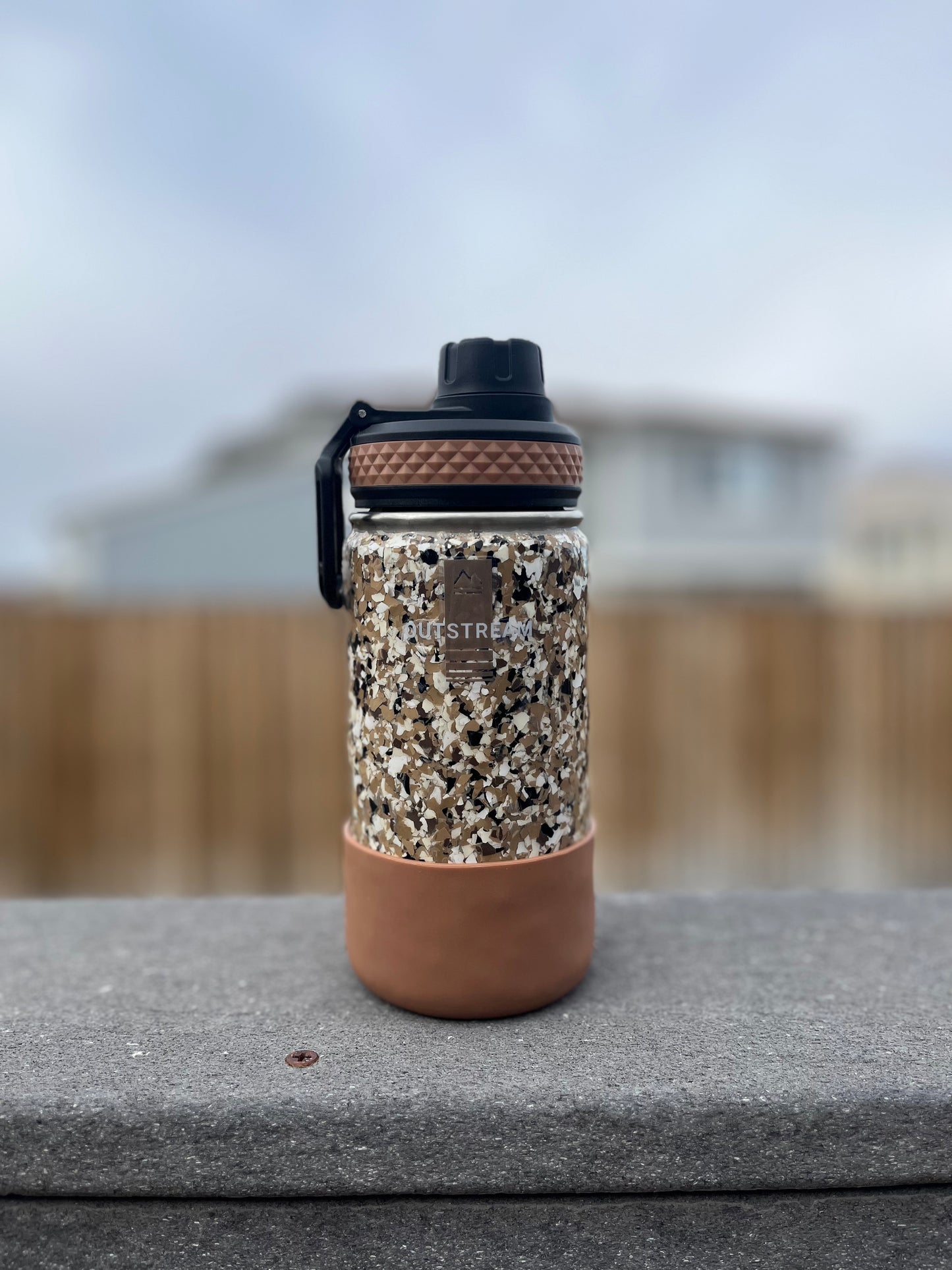 Flapjack Brown Insulated Water Bottle