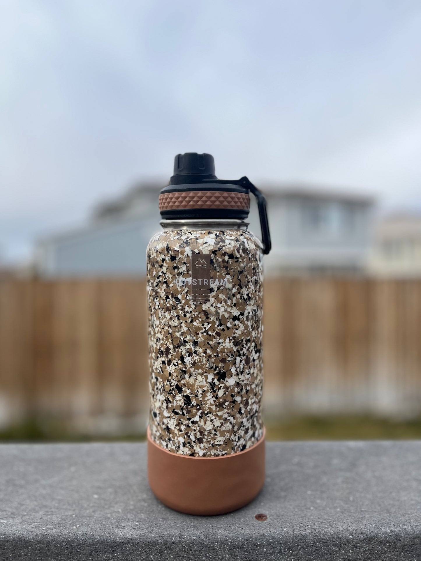 Flapjack Brown Insulated Water Bottle