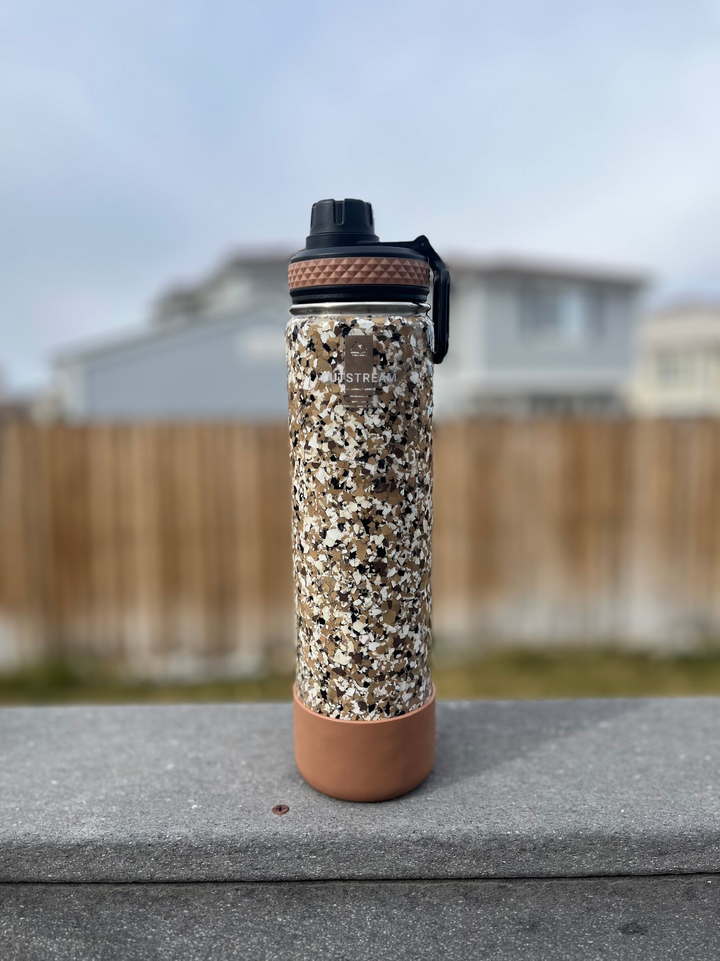 Flapjack Brown Insulated Water Bottle