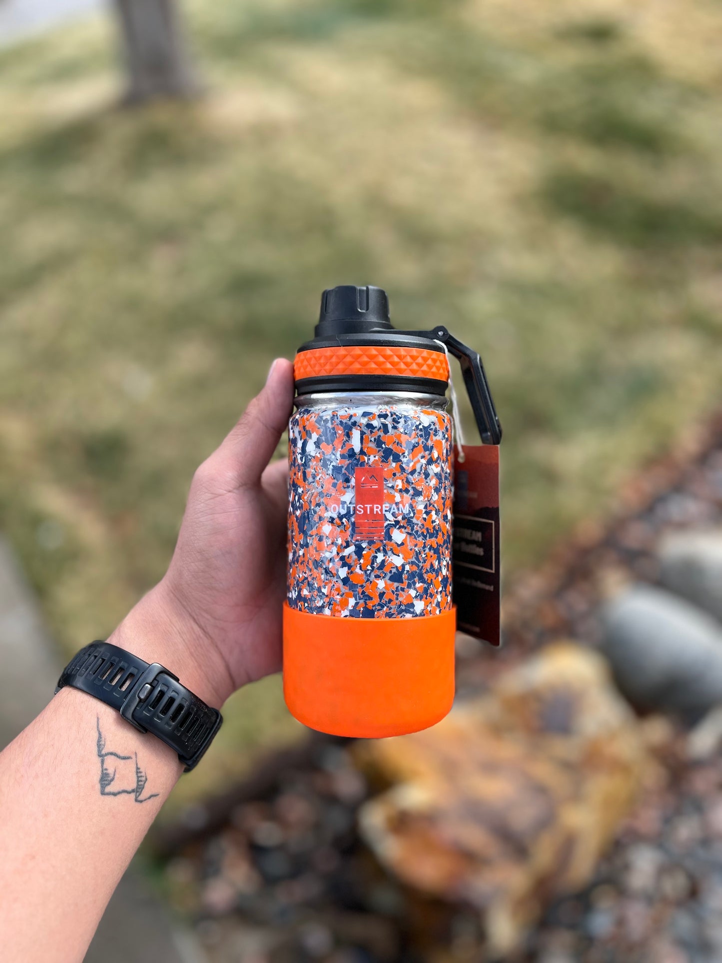 Mile High Blue and Orange Water Bottle