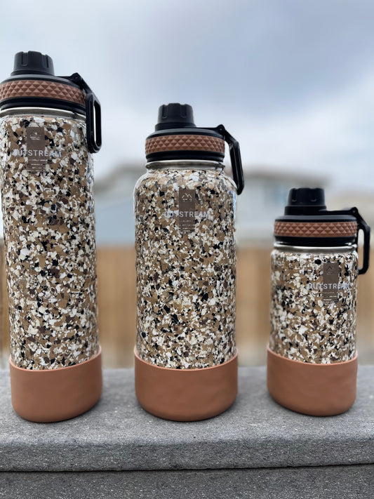 Flapjack Brown Insulated Water Bottle