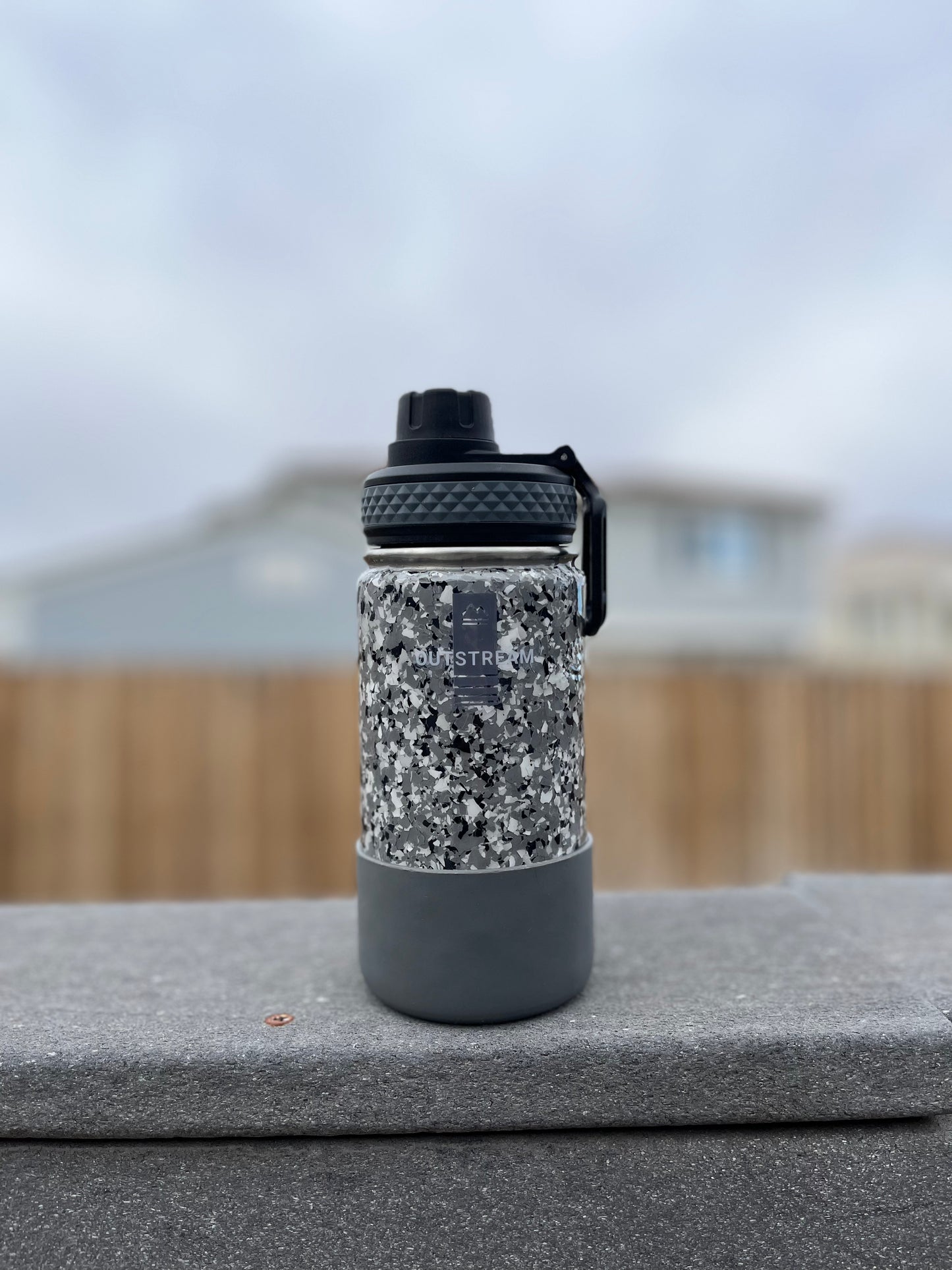 Stone Gray Insulated Water Bottle