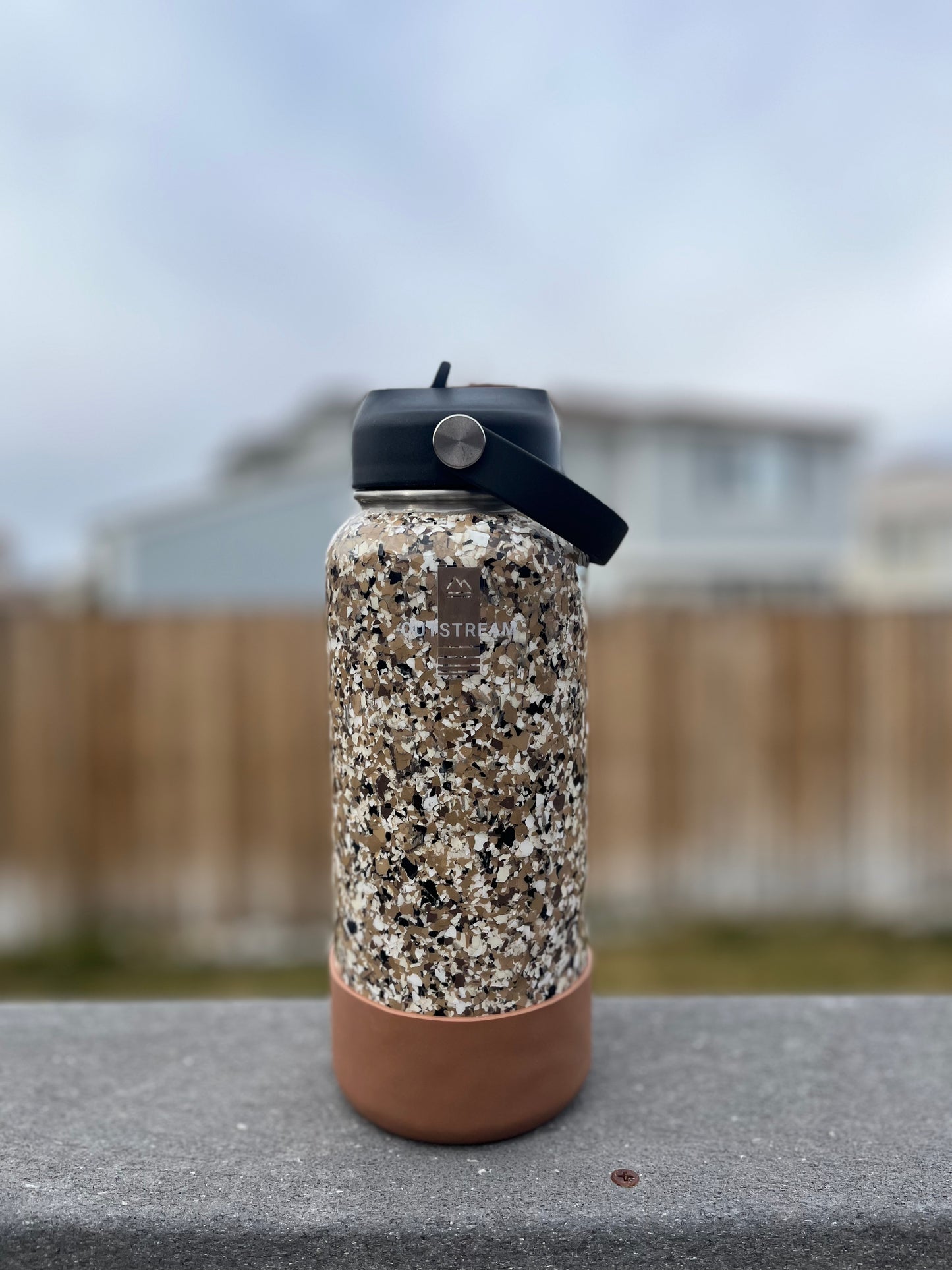 Flapjack Brown Insulated Water Bottle