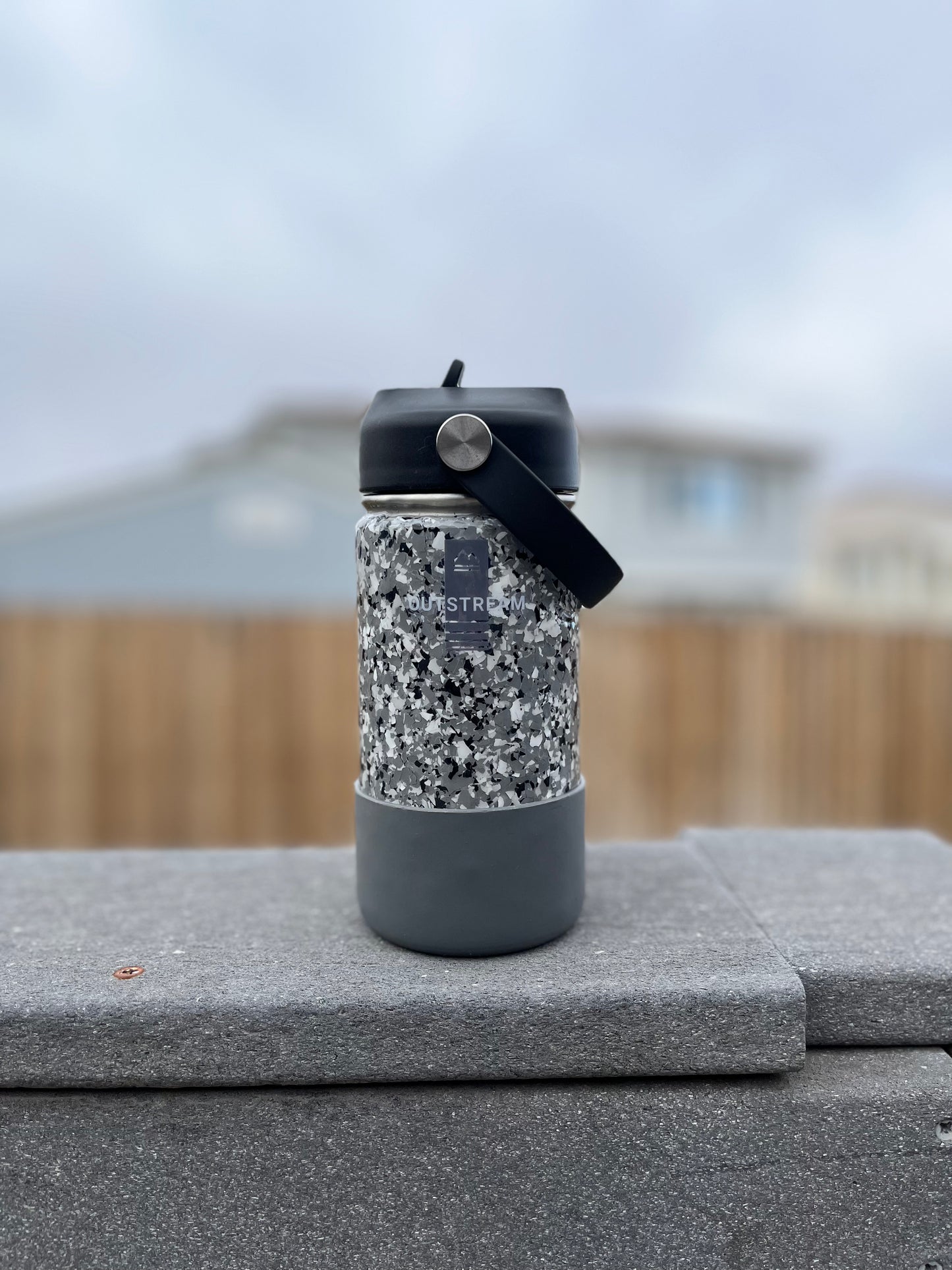 Stone Gray Insulated Water Bottle