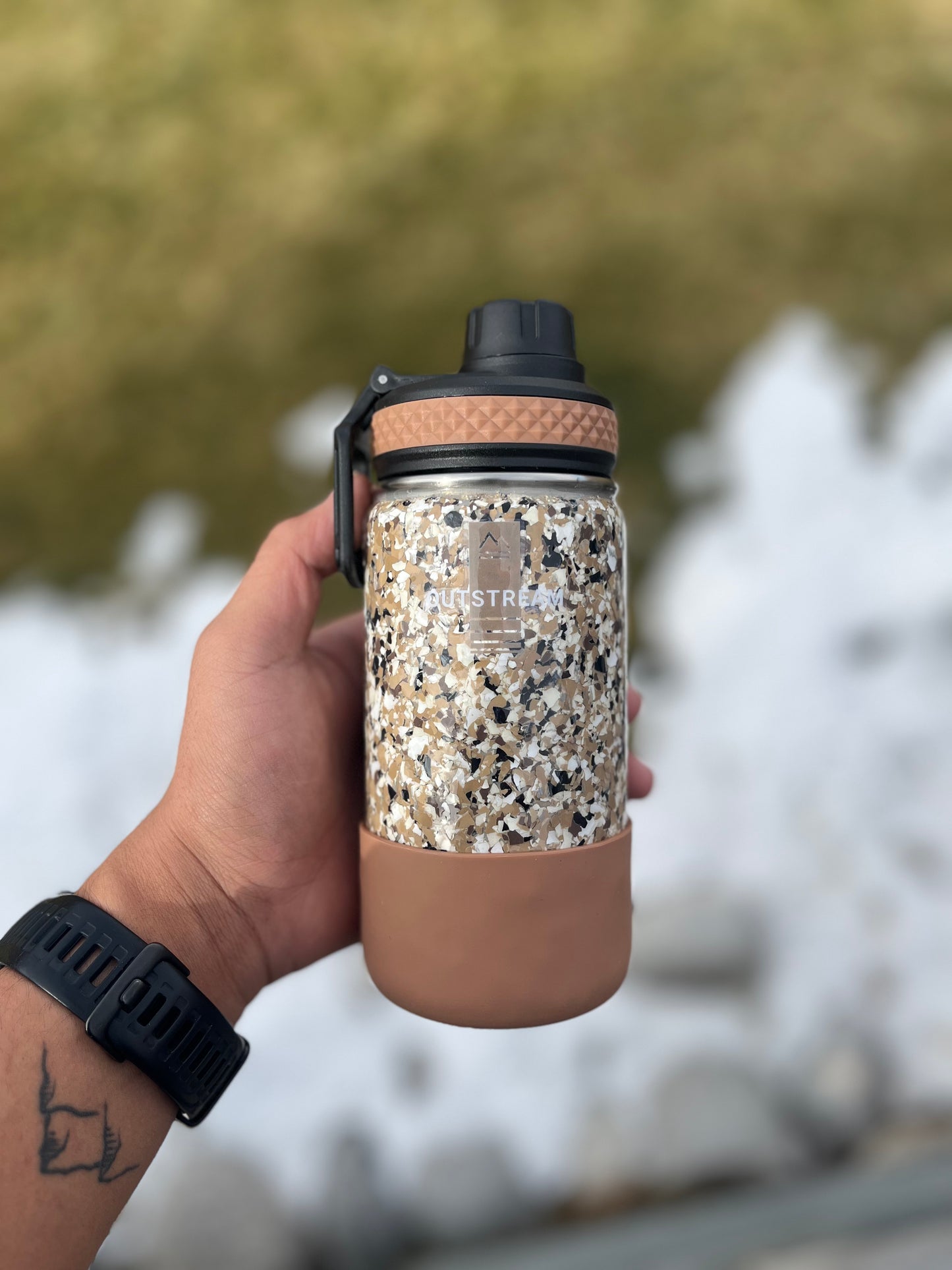 Flapjack Brown Insulated Water Bottle