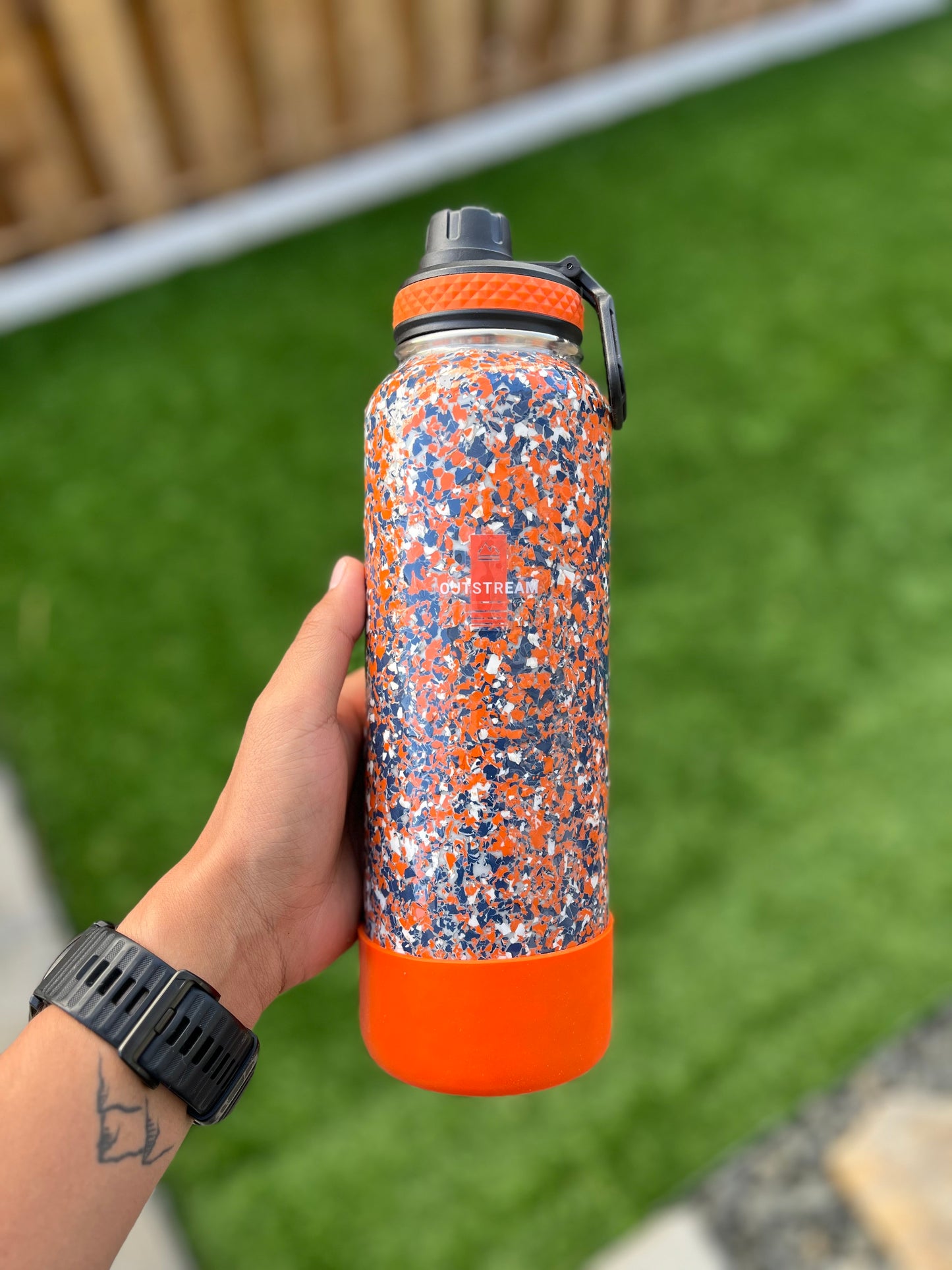 Mile High Blue and Orange Water Bottle