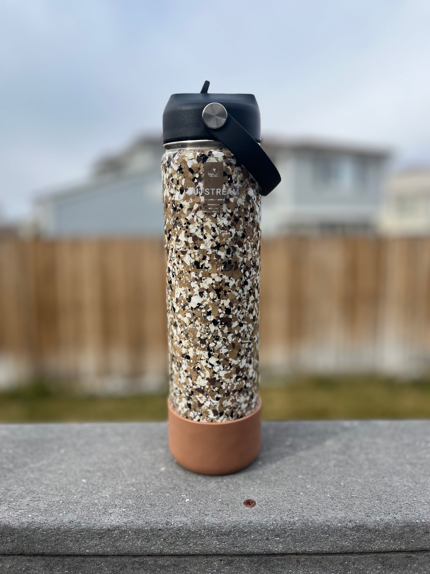 Flapjack Brown Insulated Water Bottle