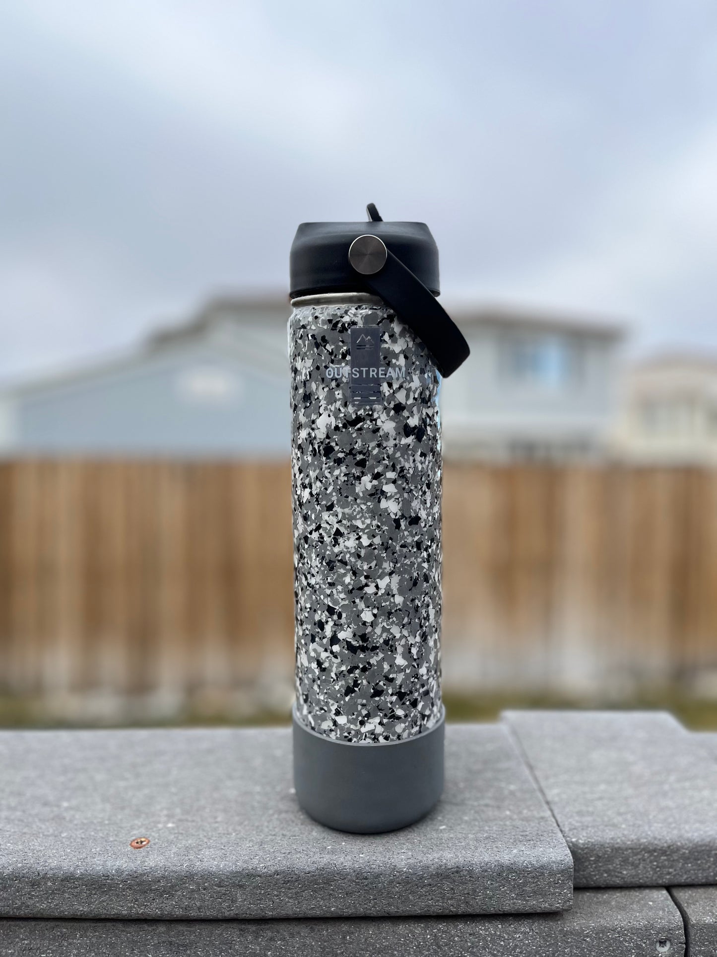 Stone Gray Insulated Water Bottle