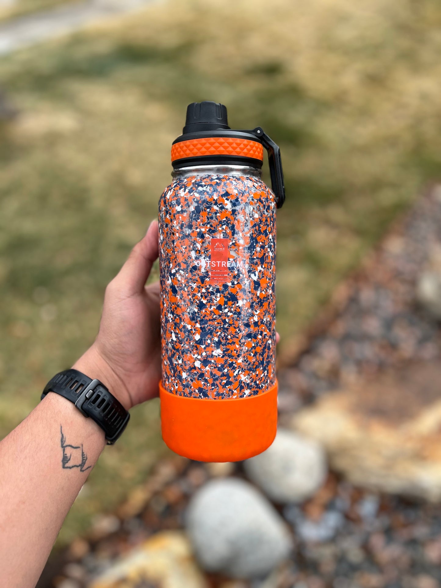 Mile High Blue and Orange Water Bottle