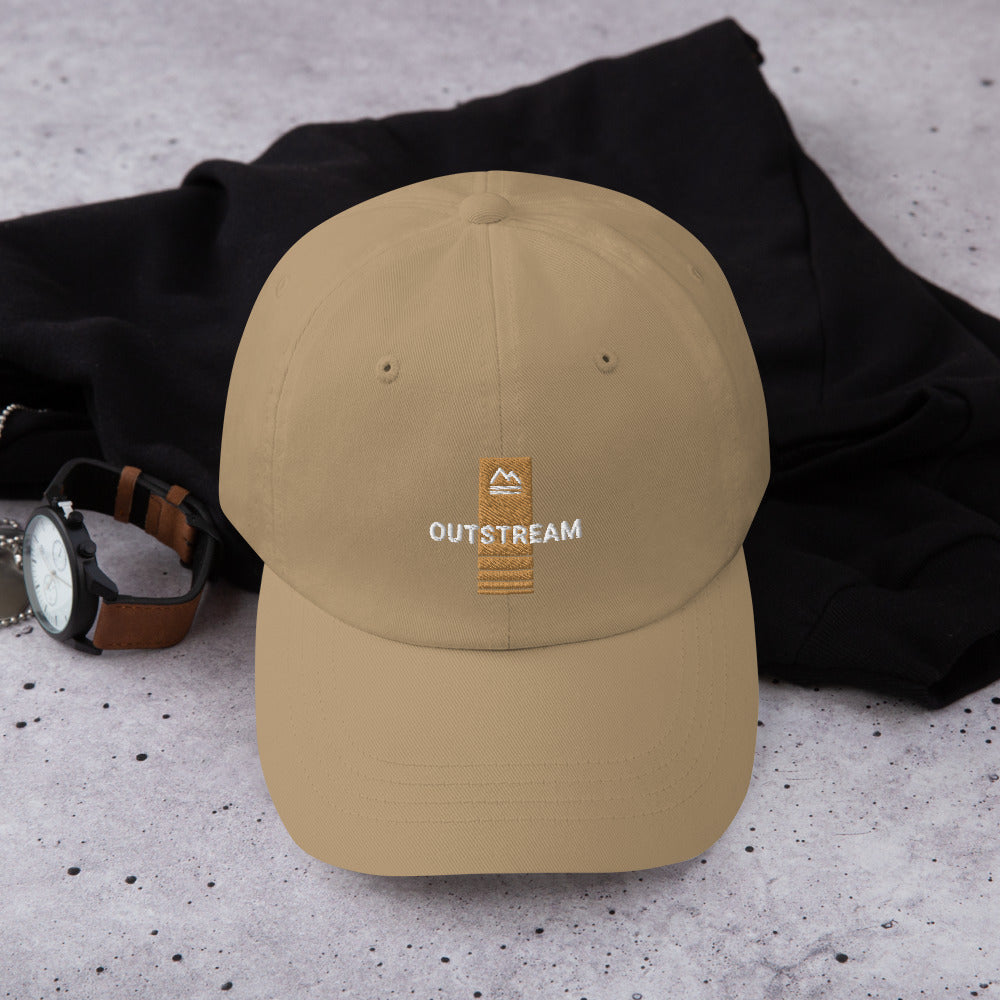 Tan Embroidered Dad Hat