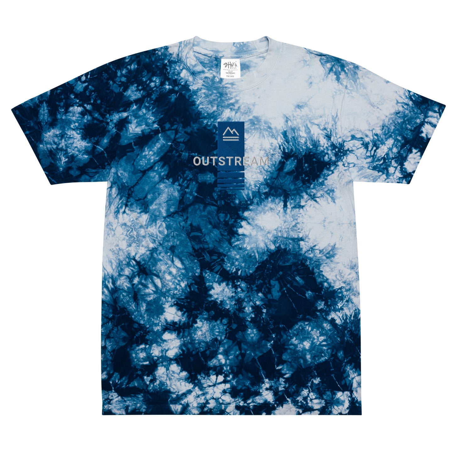 Oversized Embroidered Tie-Dye T-Shirt