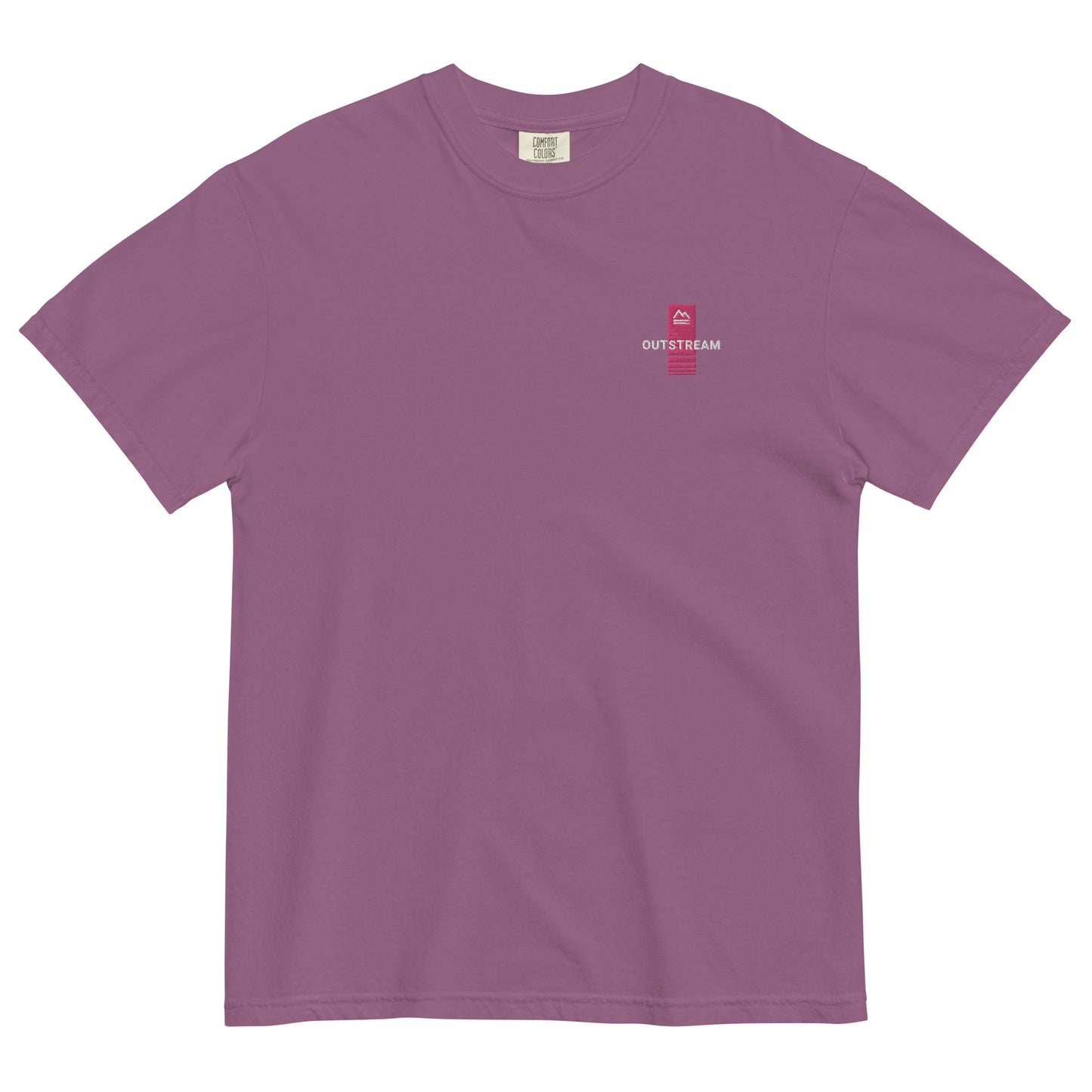 Pink Embroidered Heavyweight T-Shirt