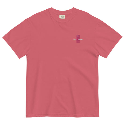 Pink Embroidered Heavyweight T-Shirt